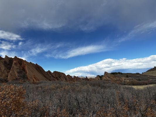 Gorgeous view of the mountains, from the hiking trail.