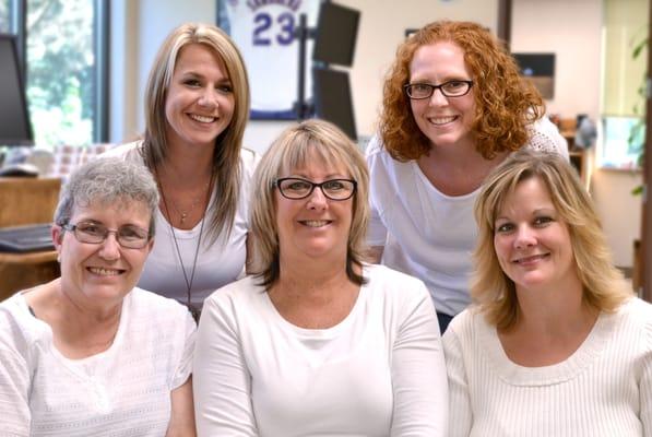 Our Clinical Staff Jan, Lauri, Krisan, Nikki and Julie