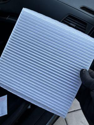 Cabin air filter replacement