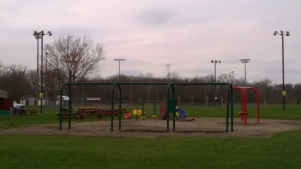 baseball fields beyond the playground