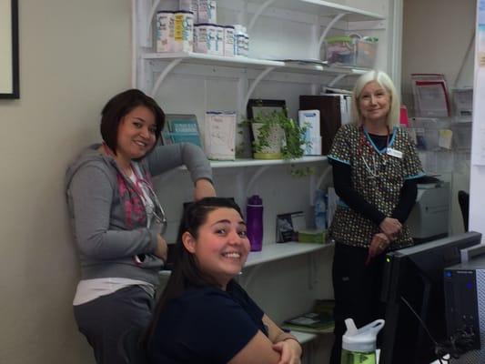 Some of our wonderful Medical Assistants, Susan, Maria and Kristen