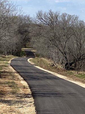 Asphalt ranch road