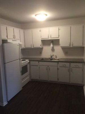 This is a kitchen in one of the apartments we have cleaned to a very high standard