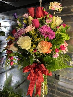 MIXED FRESH FLOWERS ARRANGEMENT $80