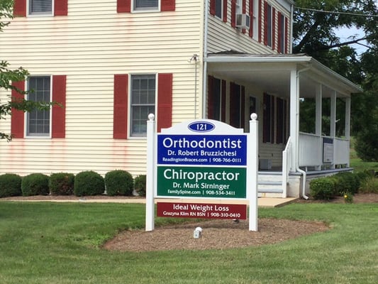 Outdoor chiropractic sign.