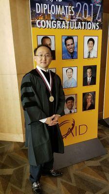 Dr. Kevin La recognized as Board Certified Diplomate at American Board of Oral Implantology in 2017