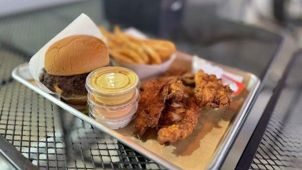 Smashed Burger Tenders Combo