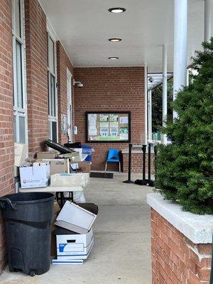 Donation table outside