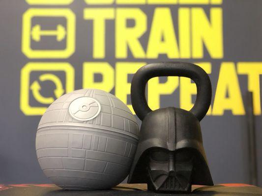 Star Wars kettlebell and slam ball