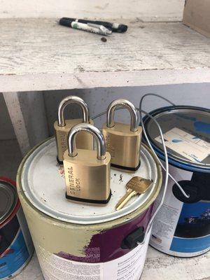 Rekeyable Schlage Padlocks