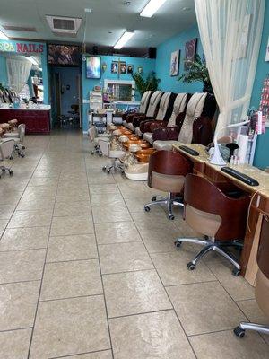 Our pedicure station