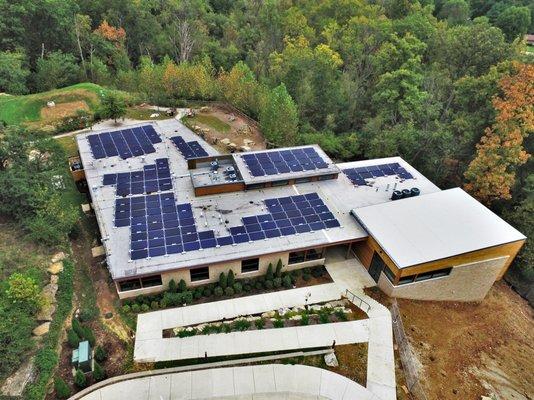 Solar Panel Installation at Raintree School in Town & Country, Missouri.