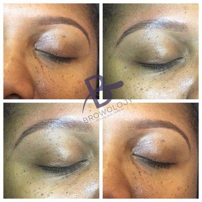 Brows shaped with added enhancement! (Fill in)