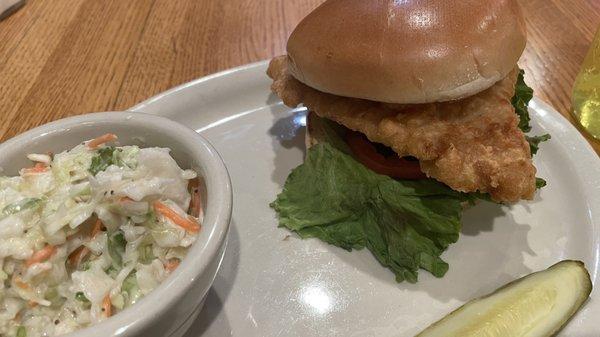 Pork tenderloin sandwich