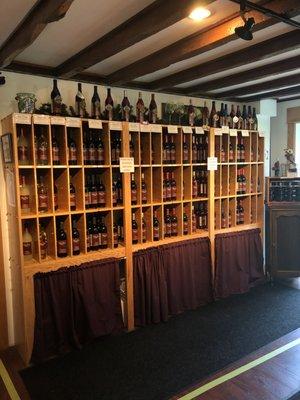 Willow creek indoor wine selection