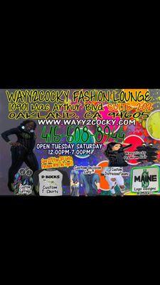 Wayy2Cocky Fashion Lounge New Address