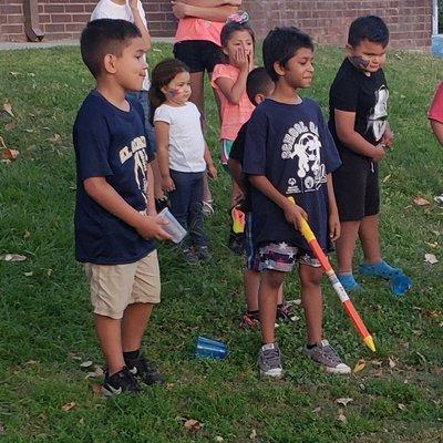 Summer nights program is Awesome!  They have different activities set up for the kids that include Literacy table, jumpers, dodge ball.