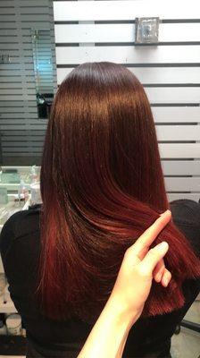 Hair by Alyssa , loving this red ombré?