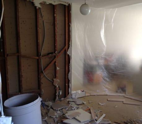 Master Bath Closet (Mid-Construction)