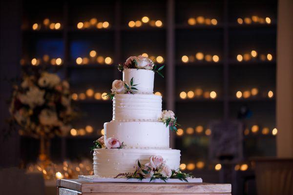 Cake from Palermo's Bakery in Union City, NJ. Flowers adorned on cake by Mitch.