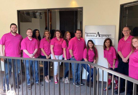 Suzanne Brown Agency supports Breast Cancer Awareness Month.