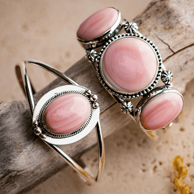 Navajo handmade pink conch shell jewelry!