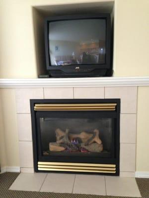 Fireplace & picture tube