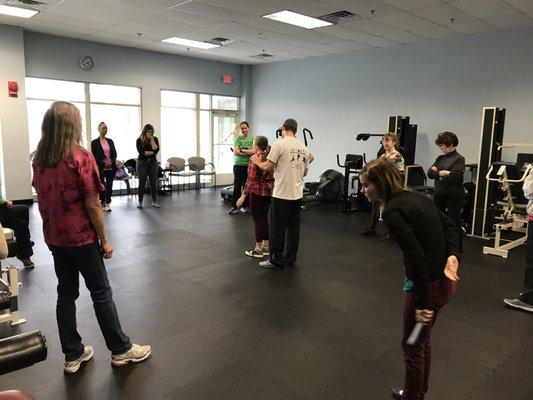 Women's Self Defense class