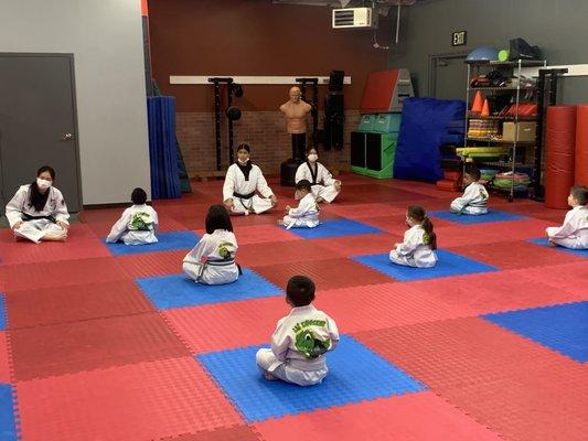 Lil' Dragons learning about focus! This is a crucial time in their development.