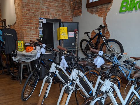 eBoom bike shop sales floor