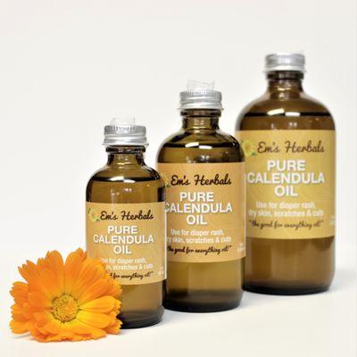 Infused Pure Calendula Oil, great for baby and skin care!