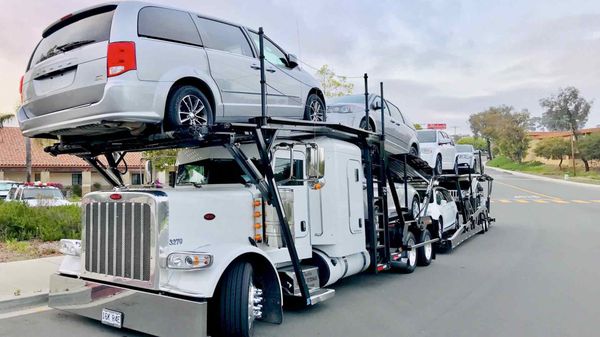 This is my car on top of the truck