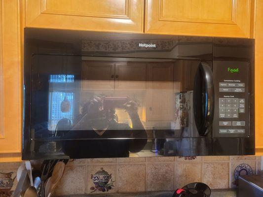 This is the microwave he installed at my clients home. They were very pleased with his service.