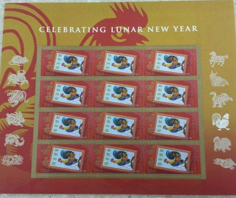 Lunar New Year Stamps, The Year of The Rooster