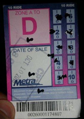 Conductor killed my card even though only 9 rides were used.