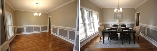 Dining Room Before and After