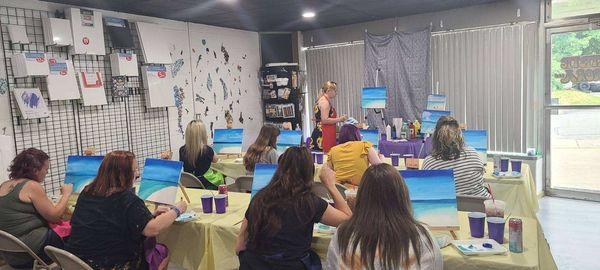 Paint and Sip at Artistic Aurora