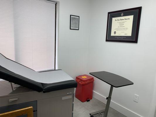 One of the exam rooms