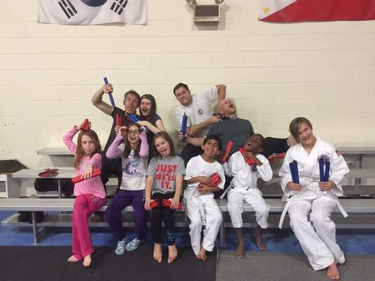 Nunchaku Seminar Group-goofy picture Time