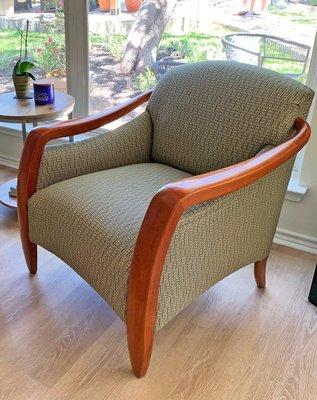 We bought these chairs 20 years ago from Restoration Hardware and felt they were worth re-upholstering. Glad we chose Mike to do the work.