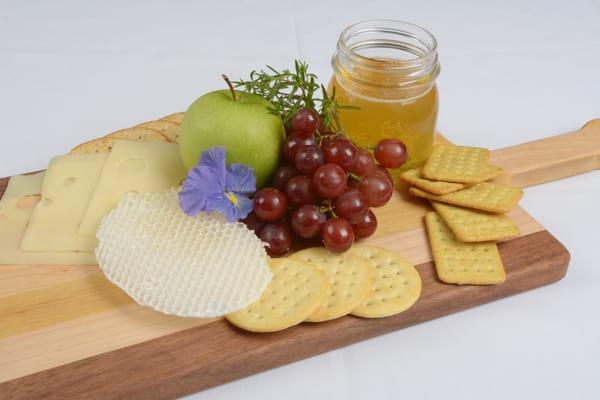 Honeybee comb and raw honey from our beehives