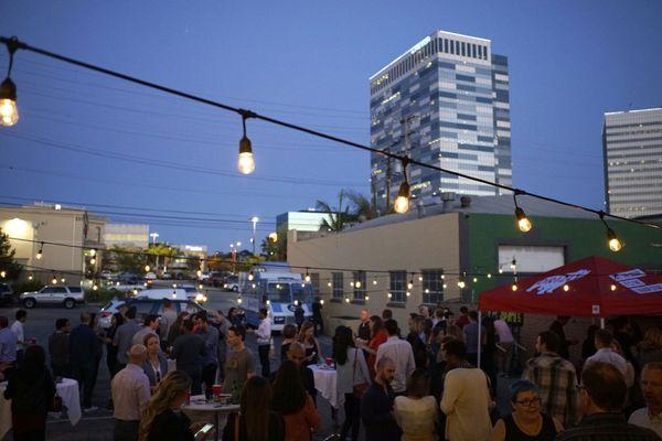 Networking events off our back patio