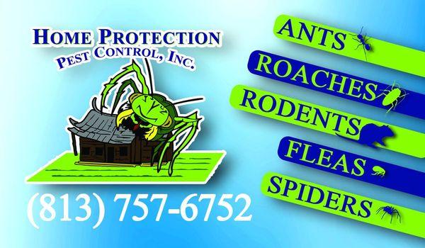 Home Protection Pest Control business card