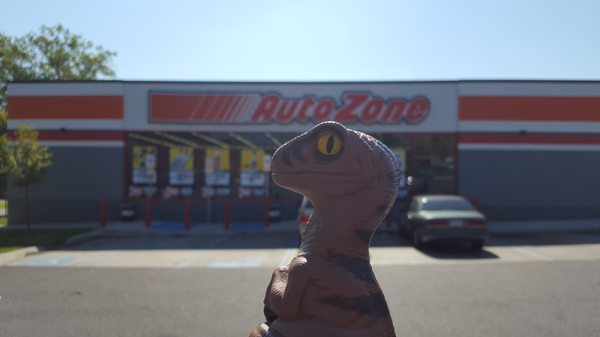 Bob the Raptor Says "Mammals come here to get things for cars."