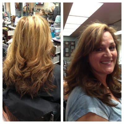 Hair done by Rick Cruz. Color done by Kitty! Awesome!