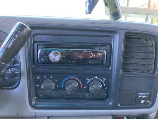 Radio install.