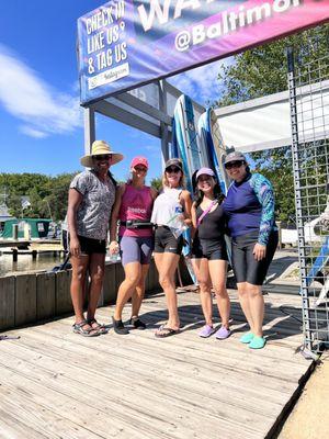 Inspiring Fitness paddle boarding party!