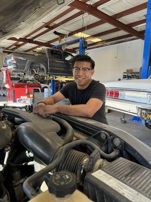 Say hello to our newest technician at Berea Automotive Tire and Lube Jose.