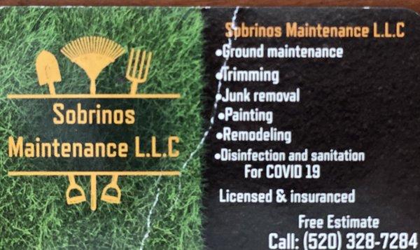 Sobrinos Maintenance