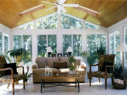 beautiful custom sunroom interior